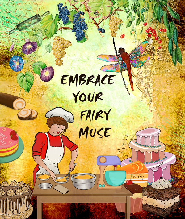 EMBRACE YOUR FAIRY MUSE Wall Art gift for cooks chefs  by Nazan Saatci