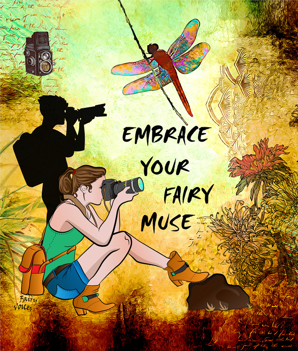 EMBRACE YOUR FAIRY MUSE Wall ART Photographers dragonfly art by Fairy Voices by Nazan Saatci