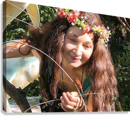  A TINY BEING WITH A BIG MISSION Dragonfly Fairy Collection 10-12 by Fairy Voices  Canvas Print