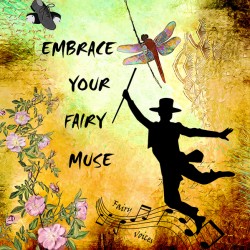 EMBRACE YOUR FAIRY MUSE -ART- JAZZ DANCER- dragonfly art for Jazz Lovers
