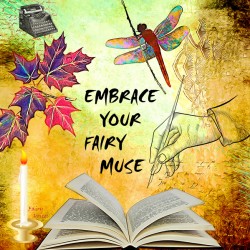 EMBRACE YOUR FAIRY MUSE Wall Art Gift For Writers Authors 