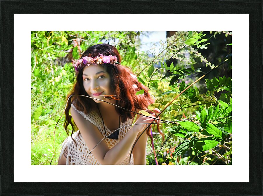 LETS STRIKE A POSE  Dragonfly Fairy Collection by Nazan Saatci 5-5  Framed Print Print