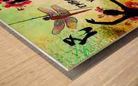 EMBRACE YOUR FAIRY MUSE Ballet Ballerina Gift 4-4 Dragonfly Fairy Art by Fairy Voices Wood print