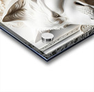 Woman with wolf  decorative relief sculpture  3d wall art print by Nazan Saatci Art Acrylic print