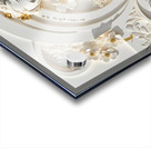 Gold Floral Woman DS Acrylic print