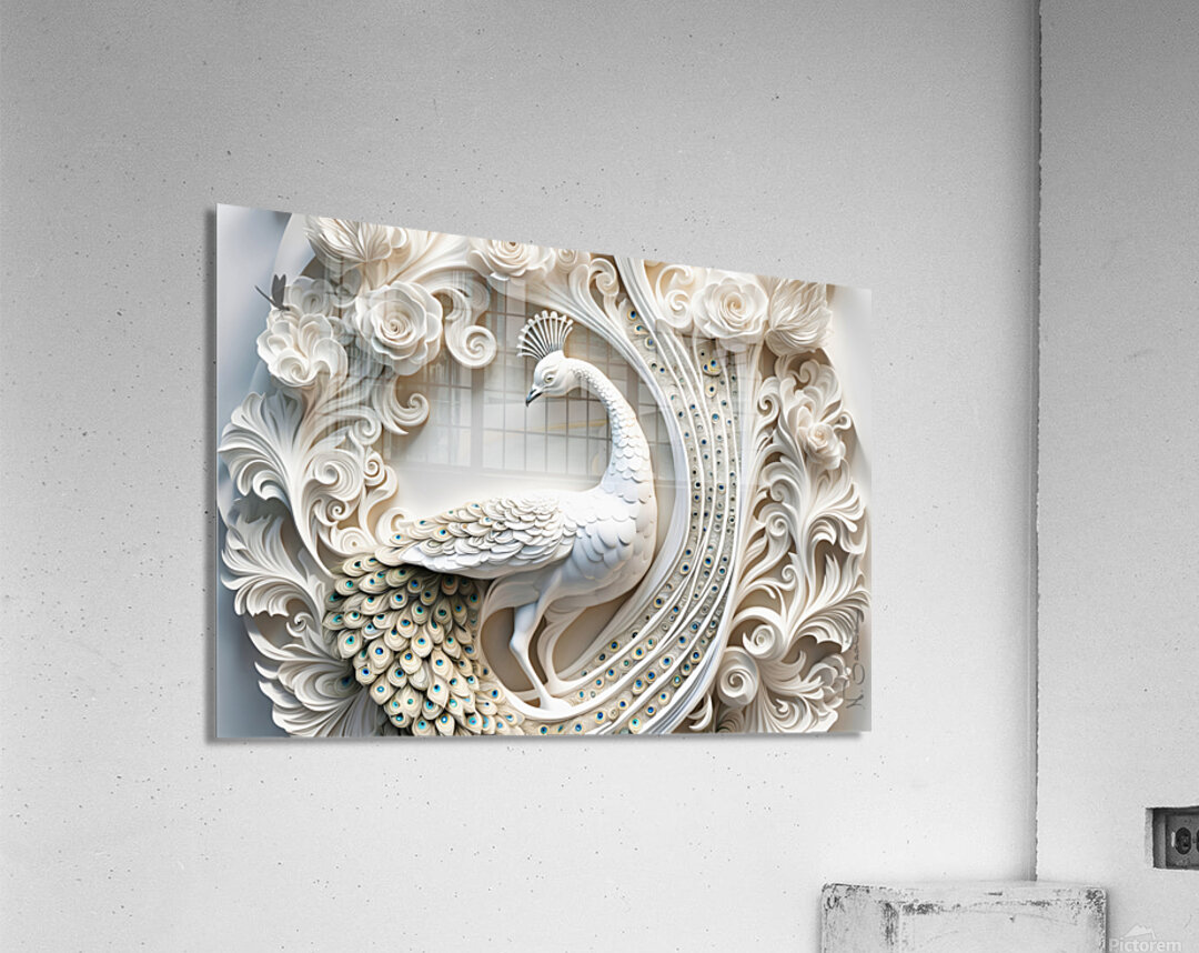Peacock Art Acrylic Print