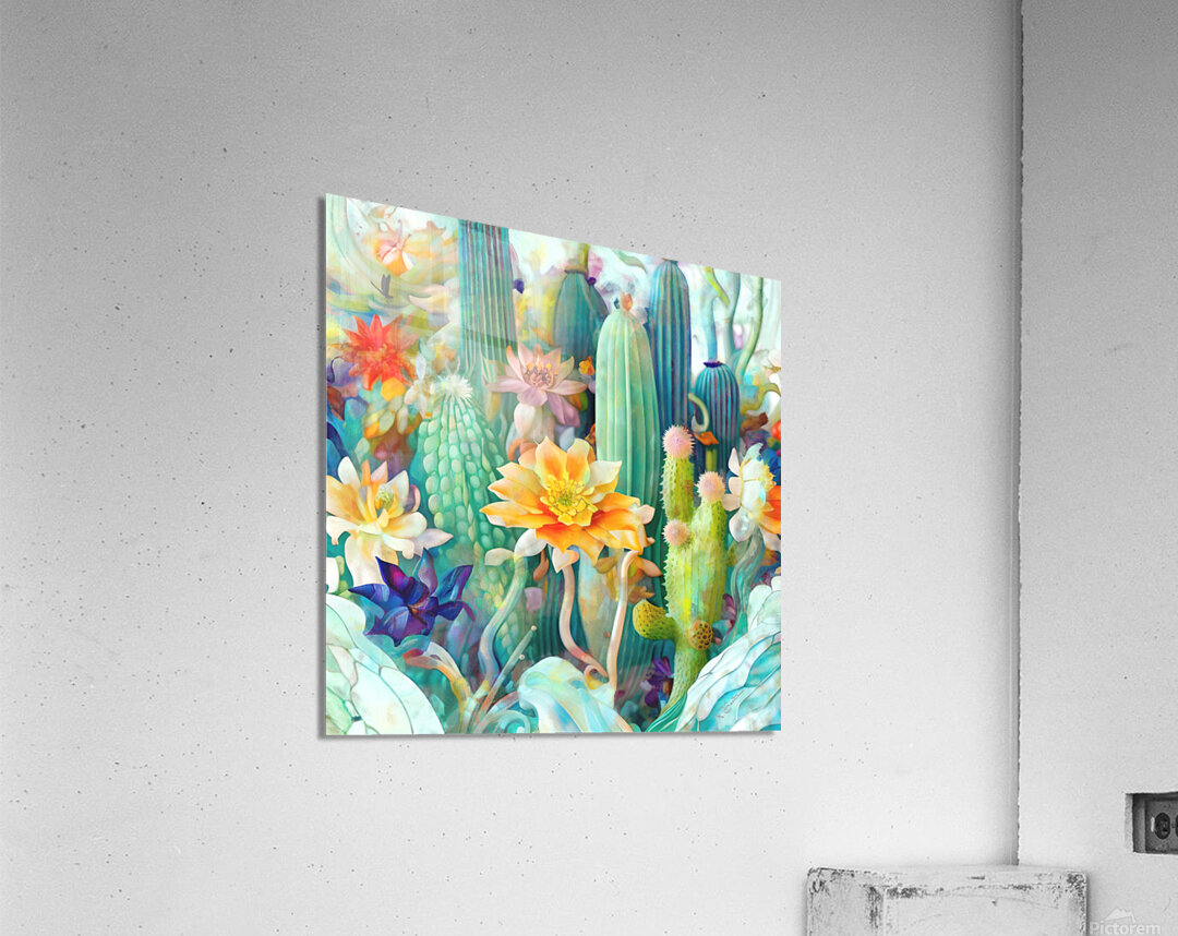 Succulent  Garden  wall art by Nazan Saatci Art Acrylic Print