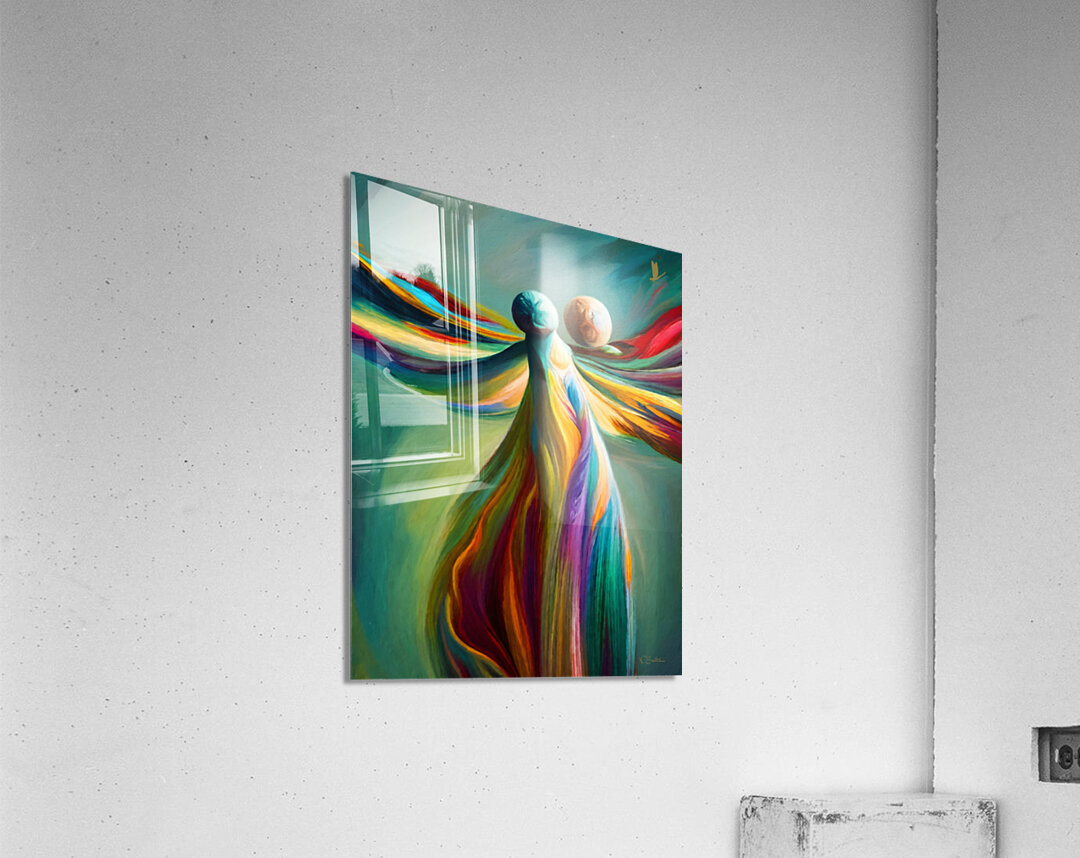 Divine Dance abstract  wall art by Nazan Saatci Art Acrylic Print