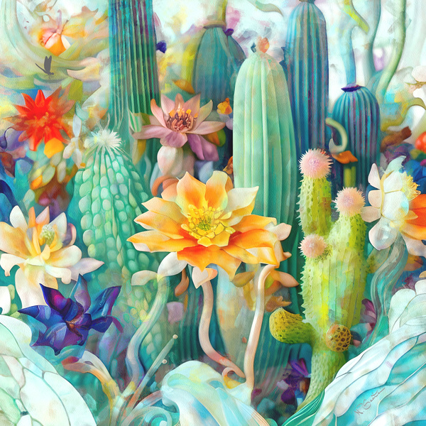 Succulent  Garden  wall art by Nazan Saatci Art by Nazan Saatci