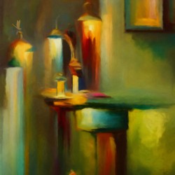 Candle wall art by Nazan Saatci Art