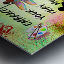 EMBRACE YOUR FAIRY MUSE Artist Gift 1-2 Dragonfly Fairy Art by Fairy Voices Metal print