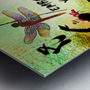 EMBRACE YOUR FAIRY MUSE Ballet Ballerina Gift 4-4 Dragonfly Fairy Art by Fairy Voices Metal print