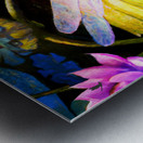 Dragonfly  on a waterlily pad  wall art by Nazan Saatci art Metal print