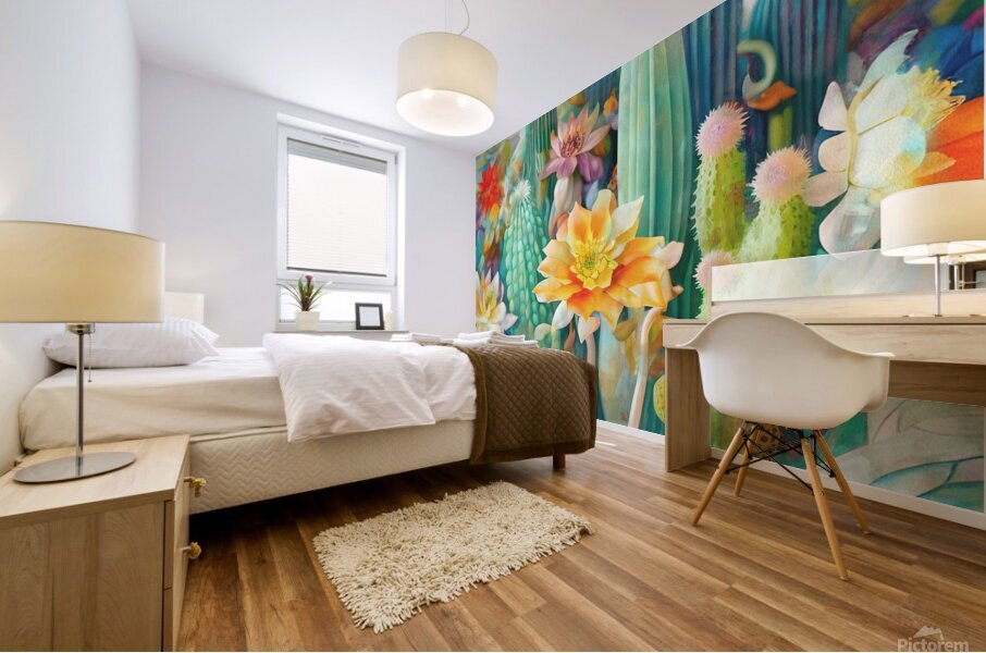 Succulent  Garden  wall art by Nazan Saatci Art Mural print