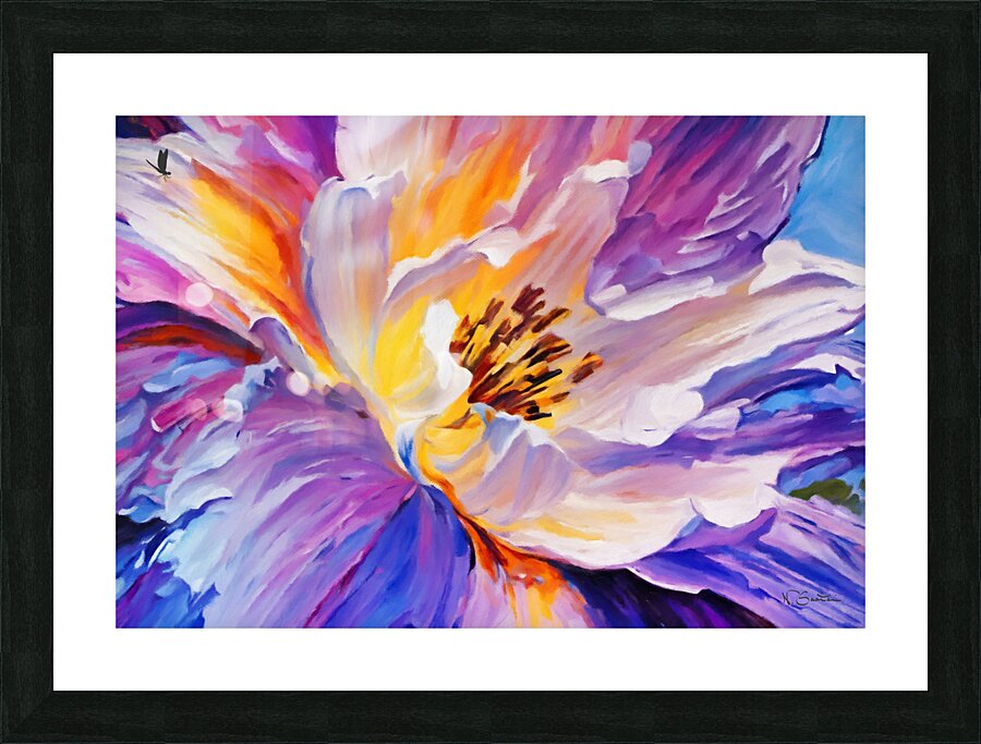Peony in Bloom wall art by Nazan Saatci Art Picture Frame print