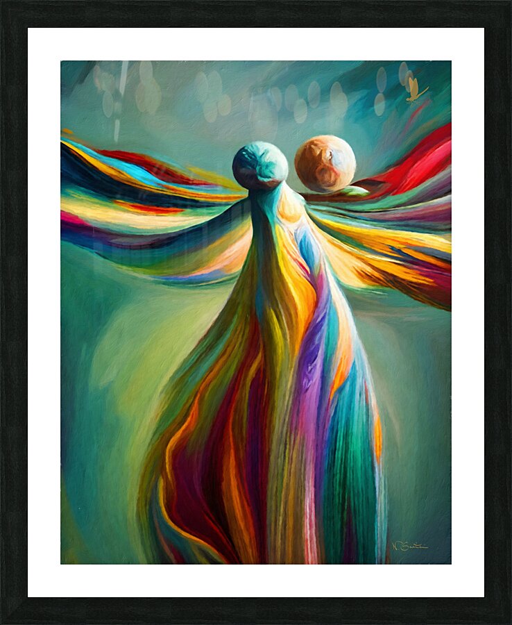 Divine Dance abstract  wall art by Nazan Saatci Art Picture Frame print