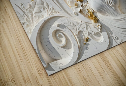 Gold Floral Woman DS Nazan Saatci puzzle