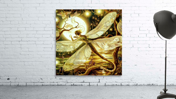 Water Nymph wall art by Nazan saatci art Wall Preview