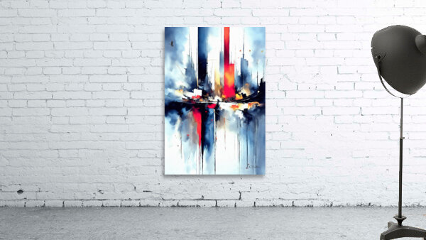 City Blast  Decorative Wall Art Abstract by Nazan Saatci Art Wall Preview