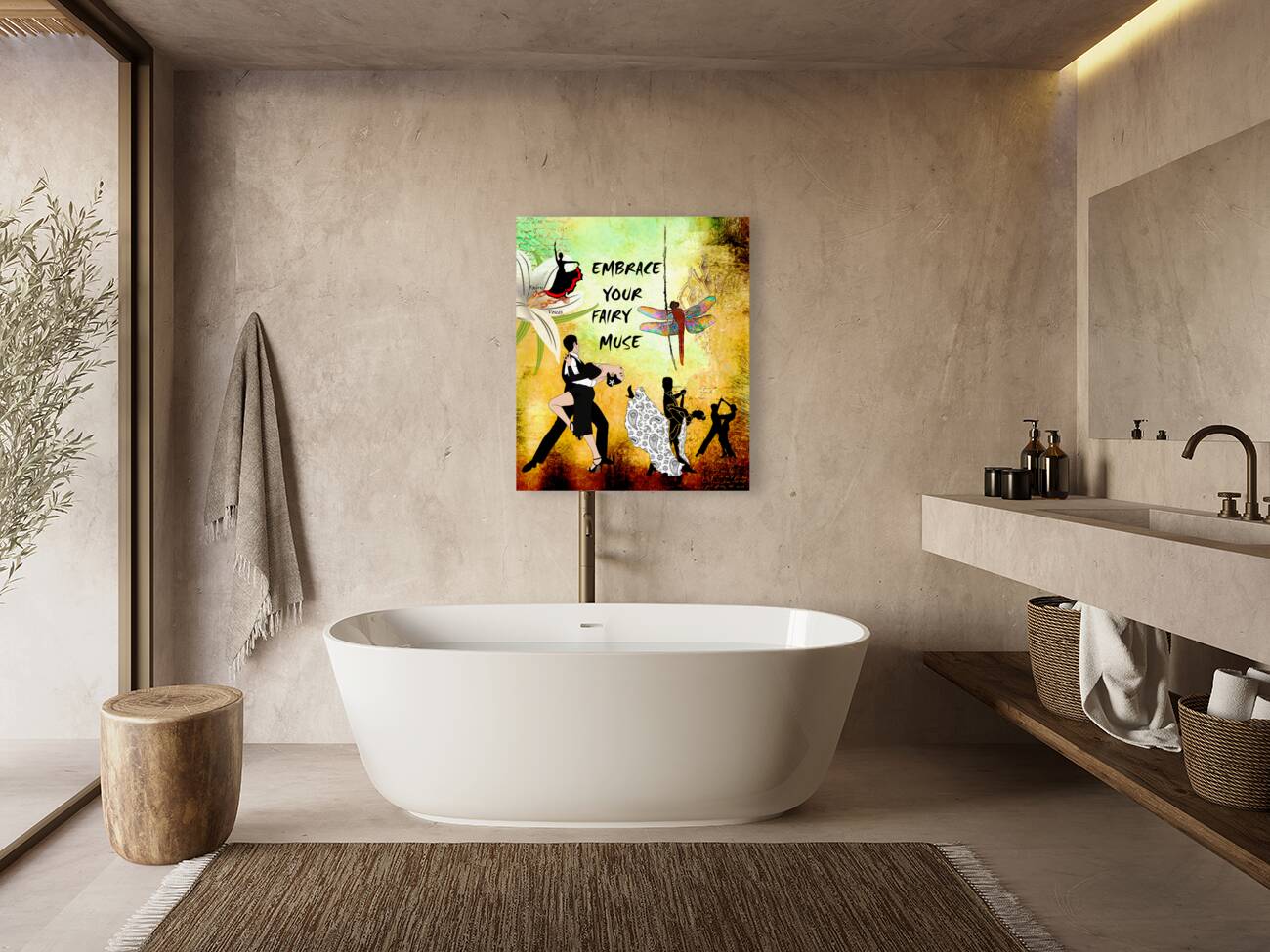 EMBRACE YOUR FAIRY MUSE - ART- Dancing Couples wall art Reproduction