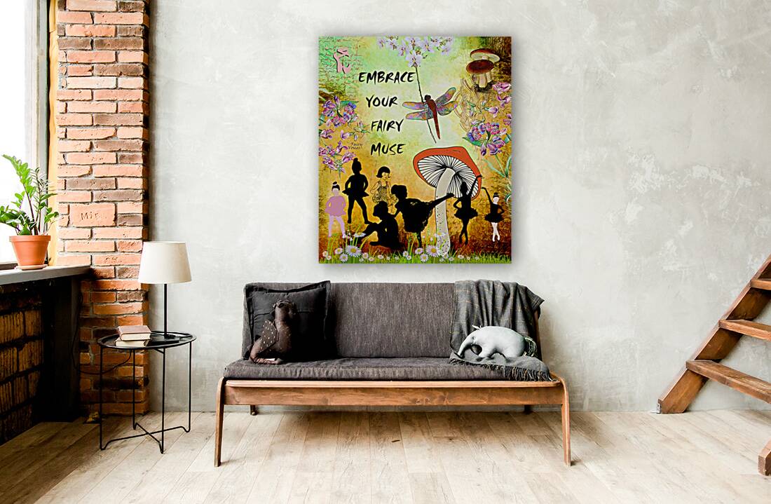 EMBRACE YOUR FAIRY MUSE wall ART 3-4 gift For Ballerina by Fairy Voices Reproduction