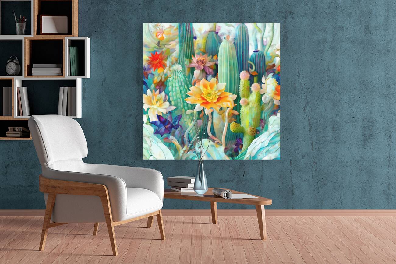 Succulent  Garden  wall art by Nazan Saatci Art Reproduction
