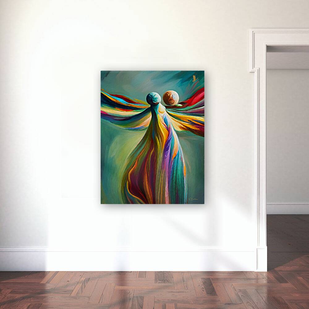 Divine Dance abstract  wall art by Nazan Saatci Art Reproduction