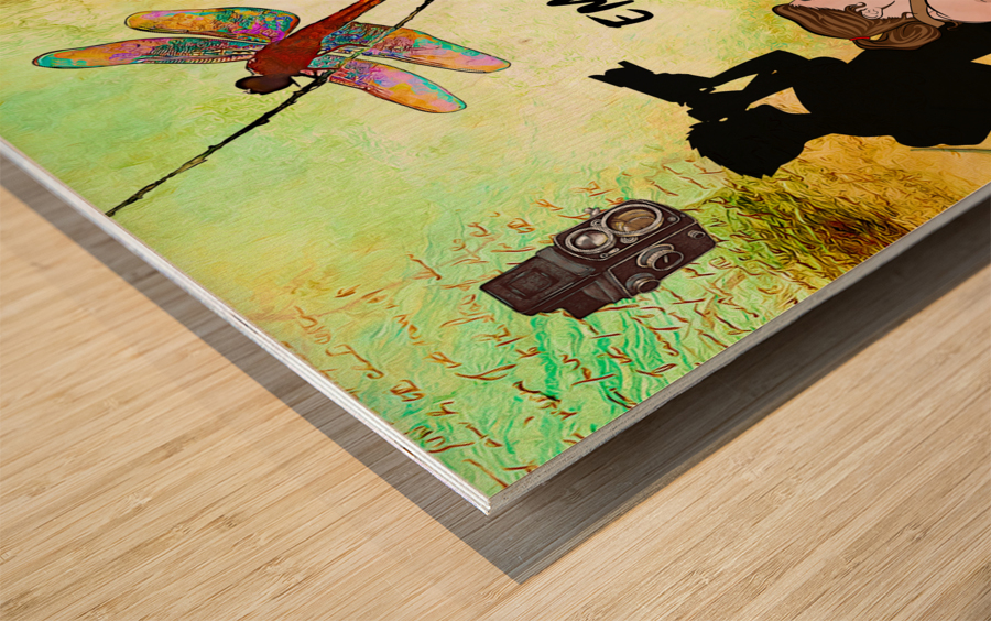 EMBRACE YOUR FAIRY MUSE Wall ART Photographers dragonfly art by Fairy Voices Wood print