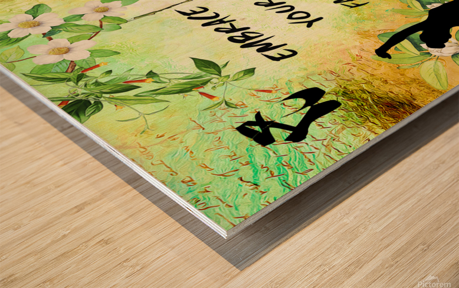 EMBRACE YOUR FAIRY MUSE ART For Ballet Ballerina 1-4 by Fairy Voices Wood print