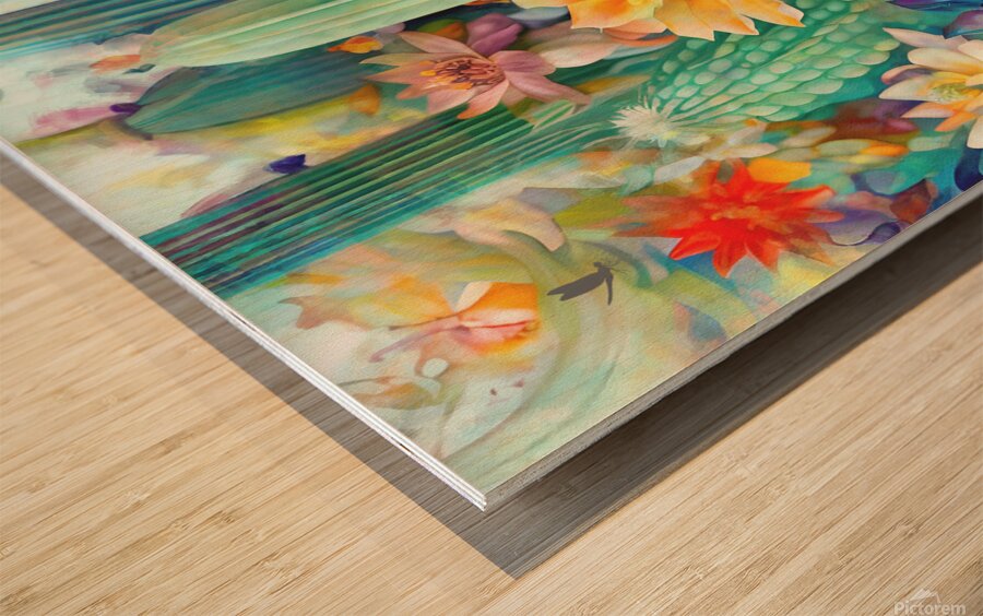 Succulent  Garden  wall art by Nazan Saatci Art Wood print