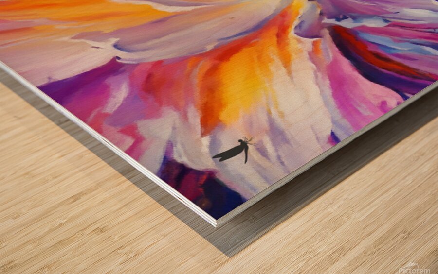 Peony in Bloom wall art by Nazan Saatci Art Wood print