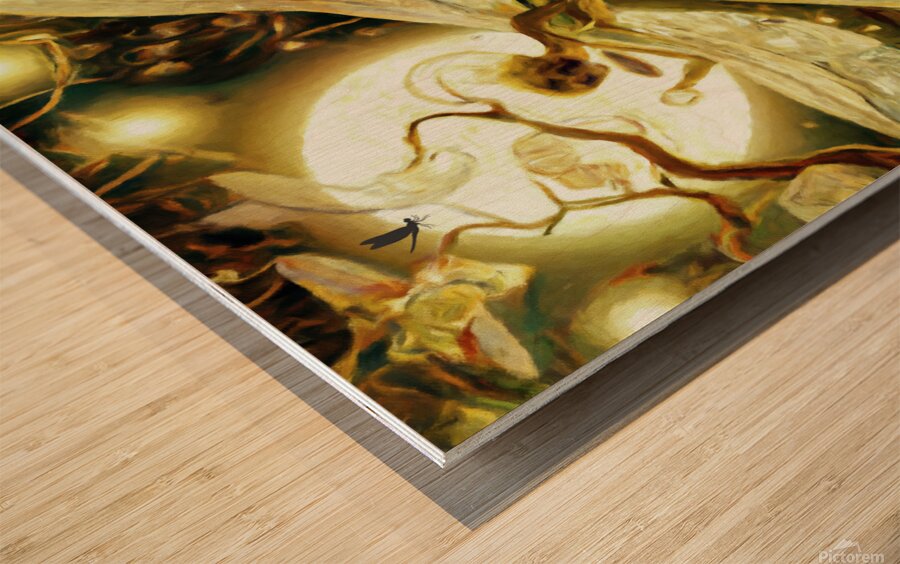 Water Nymph wall art by Nazan saatci art Wood print