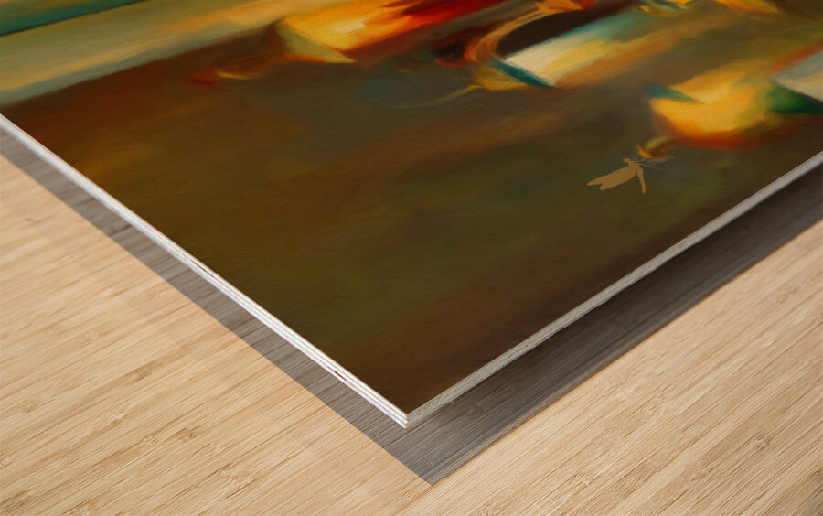 Candle wall art by Nazan Saatci Art Wood print