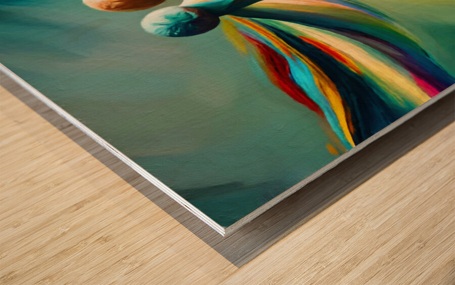 Divine Dance abstract  wall art by Nazan Saatci Art Wood print